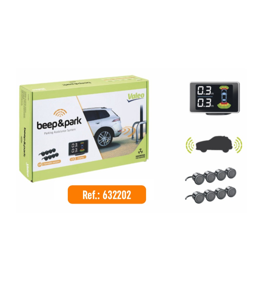 Kit 8 sensores Valeo c/display - Tienda FonoMovil