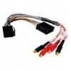 Convertidor conector ISO 4 altavoces a 4 RCA