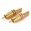 RCA Conector Macho ORO 2 piezas