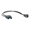 Cable adaptador antena ISO Macho - 2 Fakra Macho -