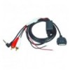 Prolongador auxiliar iPhone/iPod - RCA Macho/Conec