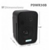 PYLE PDWR30B Altavoces 4 pulgadas en negro