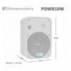 PYLE PDWR50W Altavoces 6,5 pulgadas (blanco)