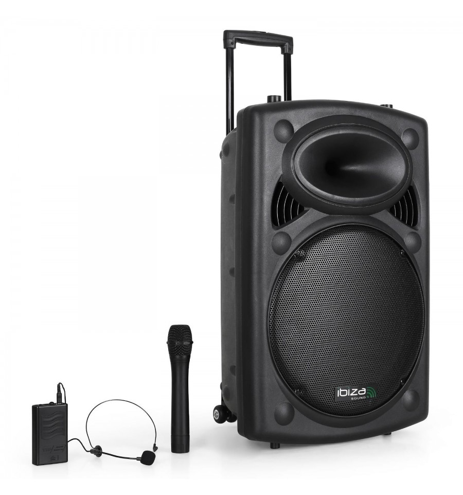 PORT15VHF-BTAltavoz portatil con bateria Ibiza Sound - Tienda FonoMovil