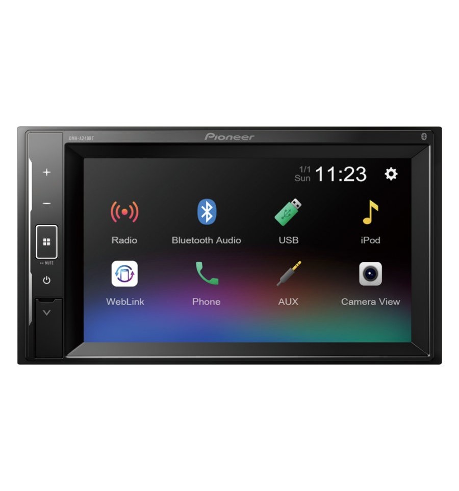 Endurecer colorante Detallado Pioneer DMH-A240BT Pantalla 2 DIN de 6,2" con Bluetooth - Tienda FonoMovil Endurecer colorante Detallado Pioneer DMH-A240BT Pantalla 2 DIN de 6,2" con Bluetooth - Tienda FonoMovil