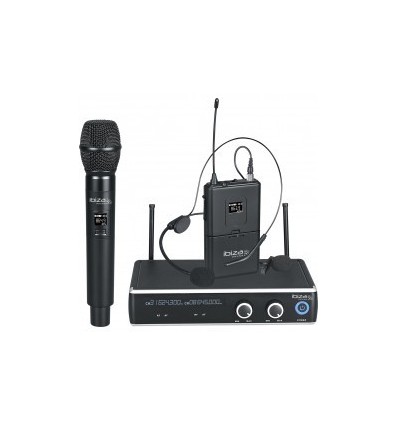 KIT MICROFONO IBIZA DR20UHF-HB