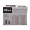 Karma BS 59BA Pareja de altavoces con alimentación de 35W (2.0 Canales, Alámbrico, RCA, 35 W), uno Activo y el otro Pasivo.