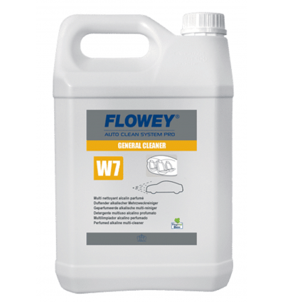 Flowey W7 limpiador alcalino multifunción altamente concentrado para el interior y exterior de tu vehículo de 5 Litros.