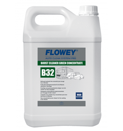 Flowey B32-5 Boost Cleaner concentrado verde de 5 litros.