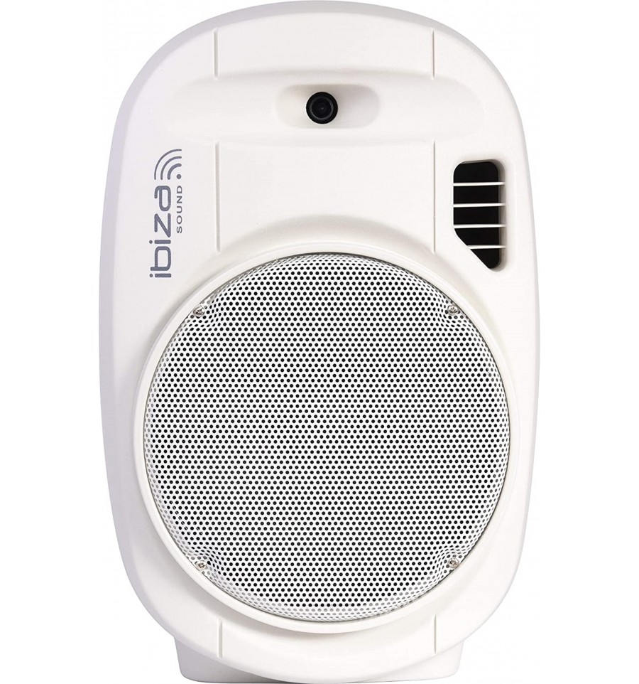 Ibiza Sound PORT12UHF-WH-MKII altavoz portátil a batería de 12 ''/2 UHF  MIC/USB-MP3/VOX, Bluetooth - Tienda FonoMovil