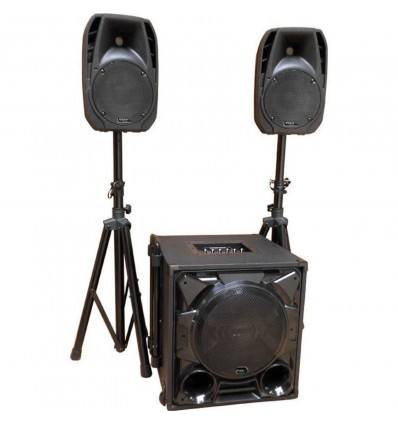 CUBE1100-BT Sistema de sonorización trifónico 2.1 Ibiza Sound