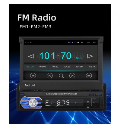 Autoradio 1din INDASH 7" Android 10