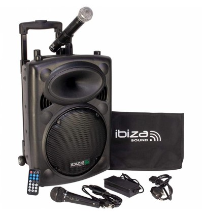 10" PORTABLE SET +VHF MIC/WIRED MIC/USB-SD REC/VOX, BT