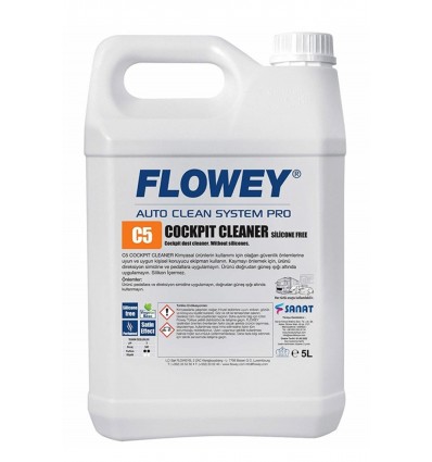 Flowey C5 Limpiador para los salpicaderos de los coches (sin silicona) de 5L