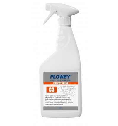 Crema limpieza interiores satinado 750ml Flowey