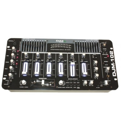 DJM102-SB MESA DE MEZCLAS 19'' CON 6 CANALES Y 12