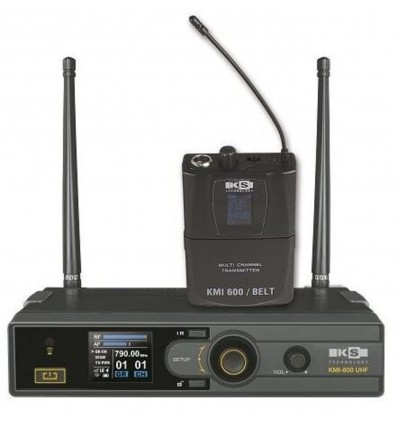 Kinson KMI 600 UHF / HAND Micrófono de mano UHF con pantalla LCD y escaneo de frecuencias