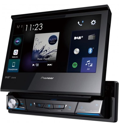 PIONEER AVH-Z7200DAB Pantalla multimedia táctil, 1 DIN, BLUETOOTH,