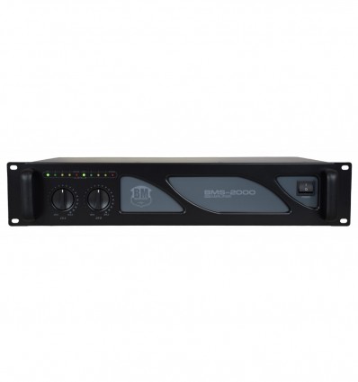 BM SONIC BMS2000 Amplificador de audio profesional 2x1000W a 8 Ohm. 2x1500W a 4 Ohm
