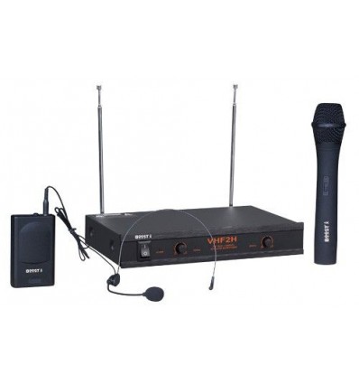 IBIZA SOUND VHF2H Sistema micro VHF de 2 Canales.