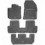 Alfombrillas caucho Dacia LODGY, LODGN I Stepway version 7 passenger(2012 - 2020)