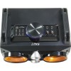 IBIZA SOUND PARTY-SPEAKY200 Altavoz portátil estilo mini-cadena con doble altavoz de 3.5" y micrófono con cable incluido