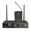 Kinson KMI 600 UHF / BELT Micrófono inalámbrico de petaca con micro de solapa y diadema, pantalla LCD y escaneo de frecuencias