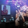 Altavoz para karaoke con micrófono inalámbrico con luces de colores, para usar con teléfonos móviles al aire libre