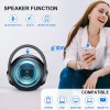 Altavoz para karaoke con micrófono inalámbrico con luces de colores, para usar con teléfonos móviles al aire libre