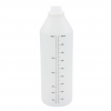 Botella de polietileno de 1 L con graduaciones
