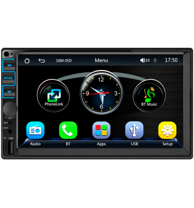 Pantalla Doble Din 6,9" USB/Bluetooth y CarPlay in