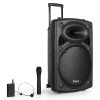 15" PORTABLE PA SYSTEM W/ 2 VHF MIC /USB-SD BLUETOOTH /VOX