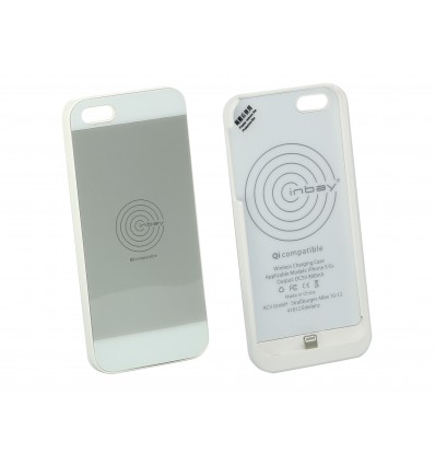 Inbay Funda de carga iPHONE 5/5S BLANCA/WHITE