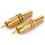RCA Conector Macho ORO 2 piezas