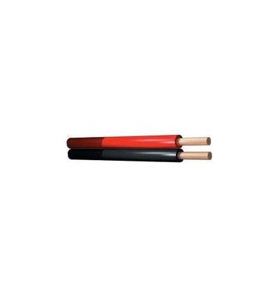 Cable Altavoz 2 x 1 mm Negro/Rojo 1 mts. BO