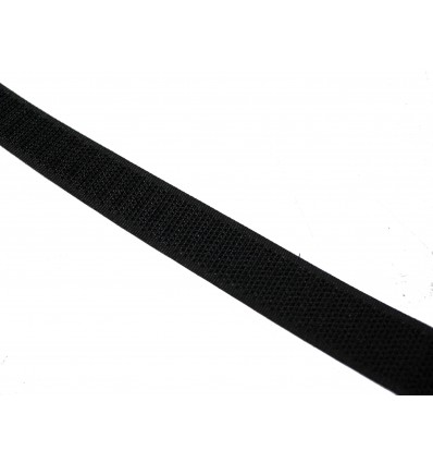 Velcro Negro Macho 20mm x 25m Precio por 1 mts.