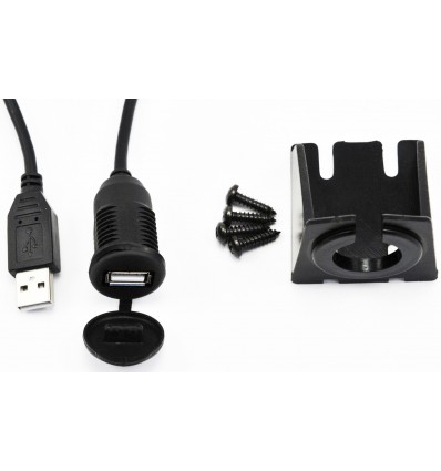 Prolongador USB Hembra empotrar 1.80 mts. + soport